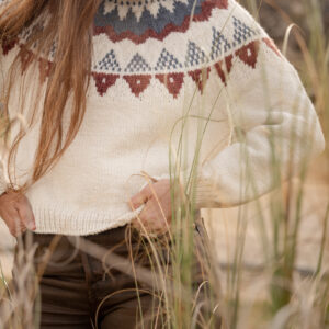 Sweater Bariloche Bordeaux y gris