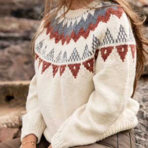 Sweater Bariloche Bordeaux y gris