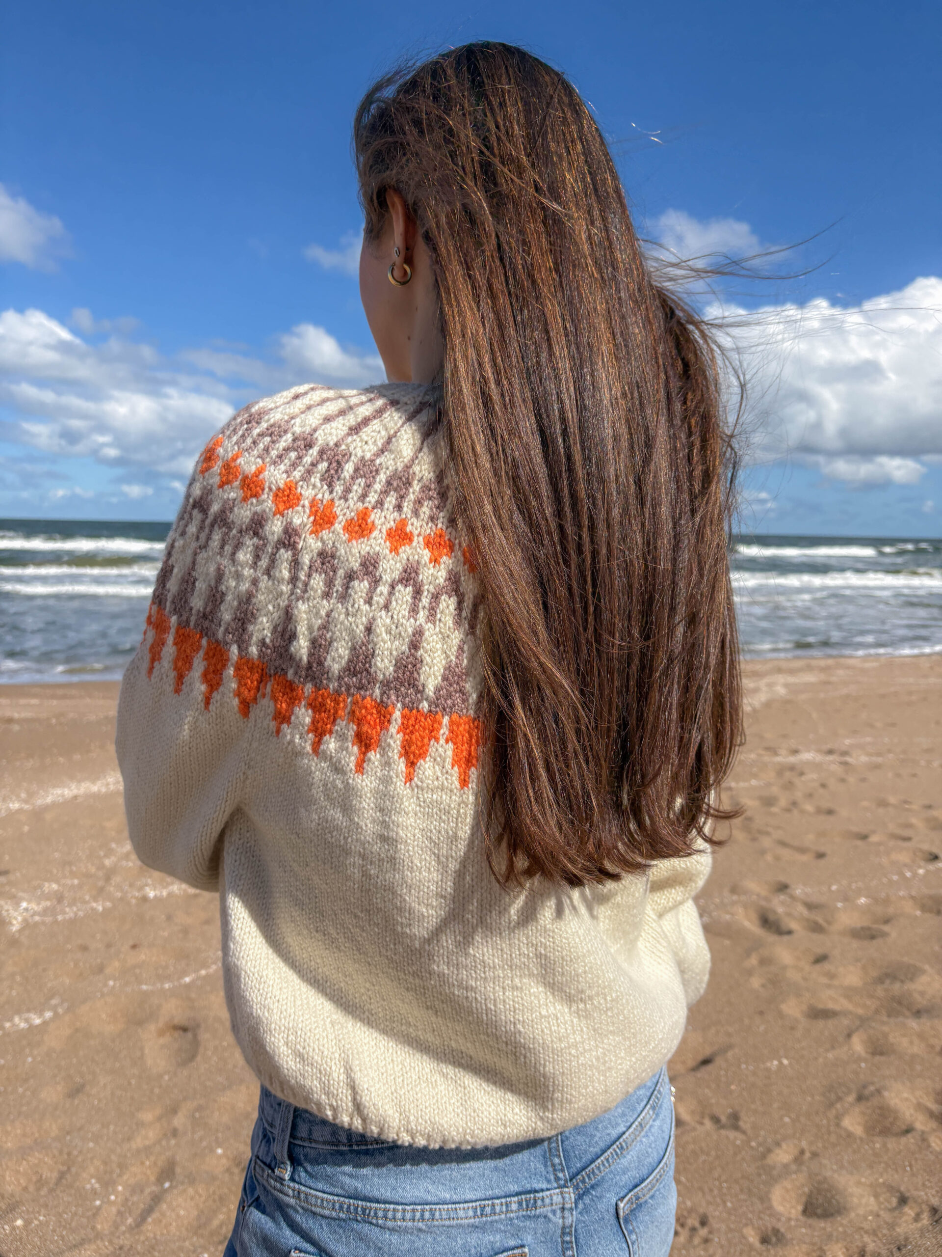 Sweater Nórdico y Naranja - Imagen 2
