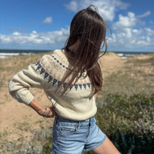 Sweater Nórdico Beige y gris