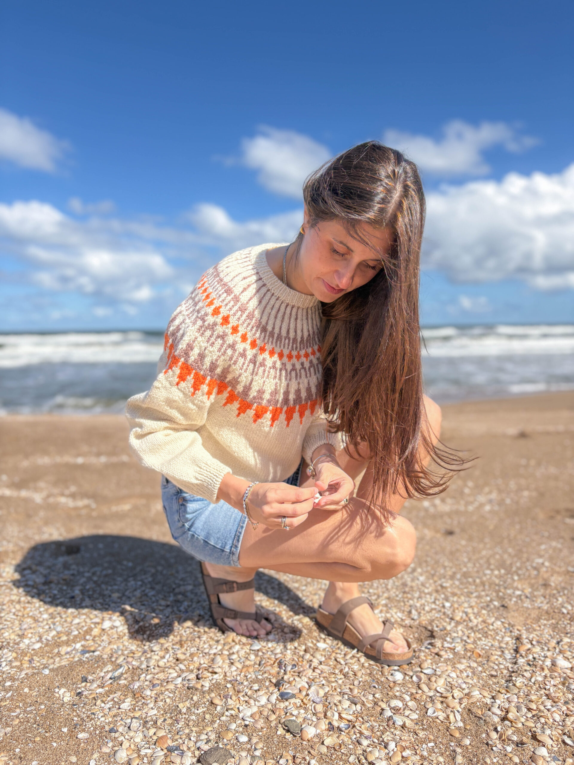Sweater Nórdico y Naranja - Imagen 3